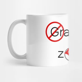 Bell Ringing - GRANDSIRE-FREE ZONE - black text Mug